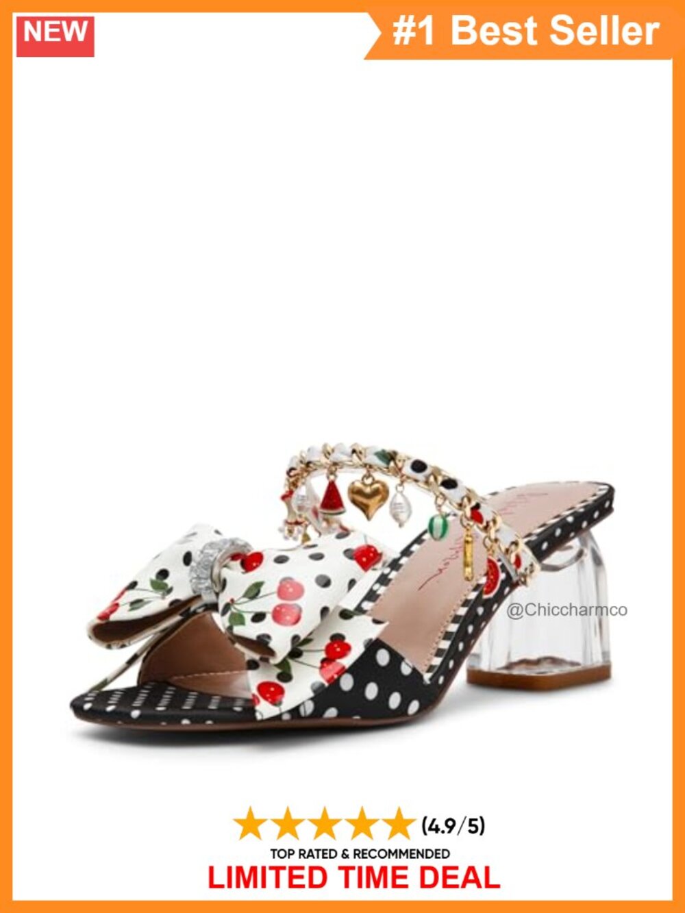 Block Heel Slide Sandals Ankle Strap Open Toe Polyurethane